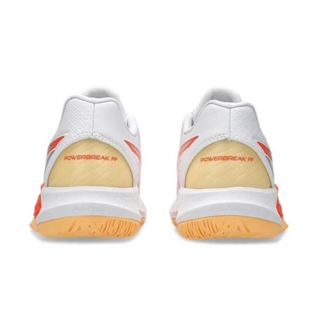 Sapatilhas ASICS Powerbreak FF Branco e Laranja | Handbolaunpas