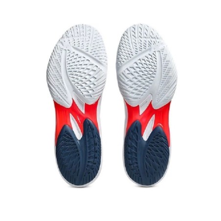 ASICS SKY ELITE FF 3 blanca, azul y rojo | Handbolaunpas