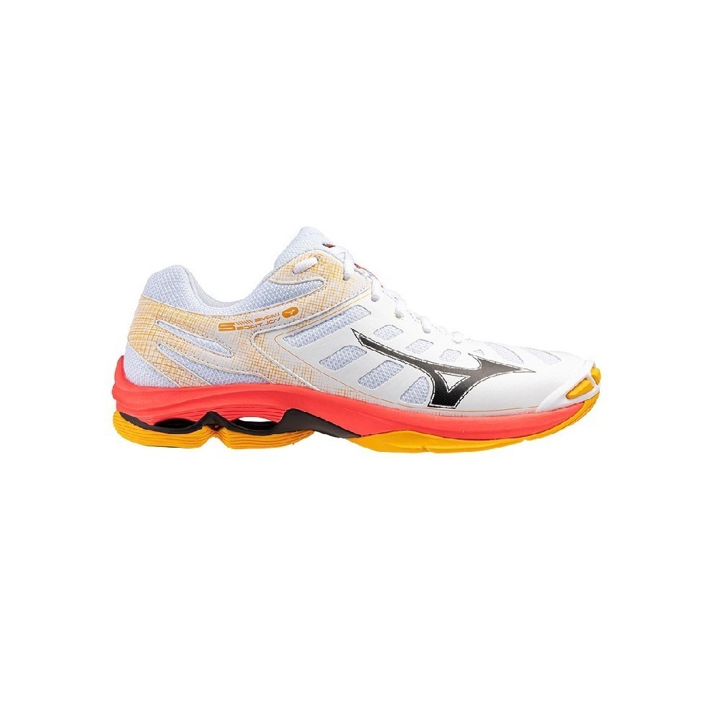 Sapatilhas MIZUNO WAVE VOLTAGE 2 Branco e Laranja | Handbolaunpas
