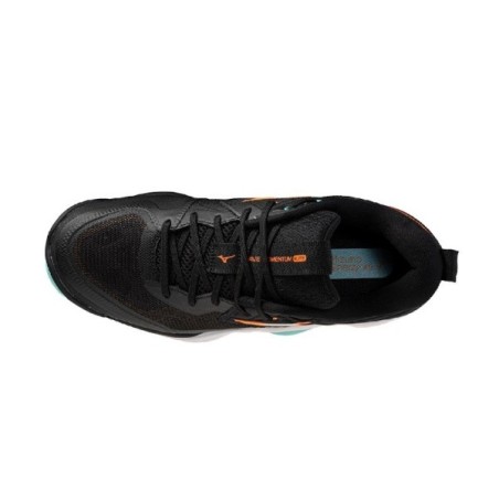 Sabatilles MIZUNO WAVE MOMENTUM ELITE Negre i Taronja | Handbolaunpas