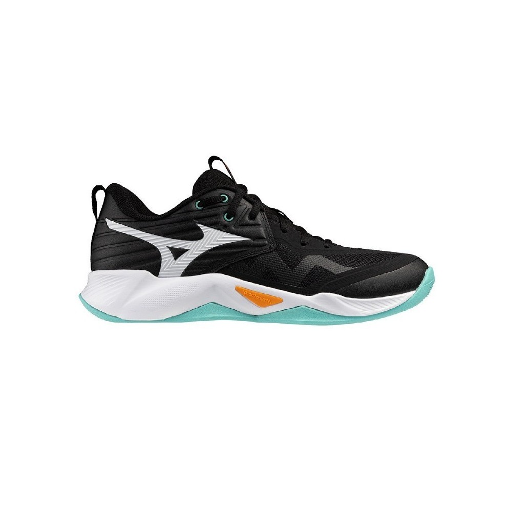 Zapatillas MIZUNO WAVE MOMENTUM PRO Negro y Naranja | Handbolaunpas