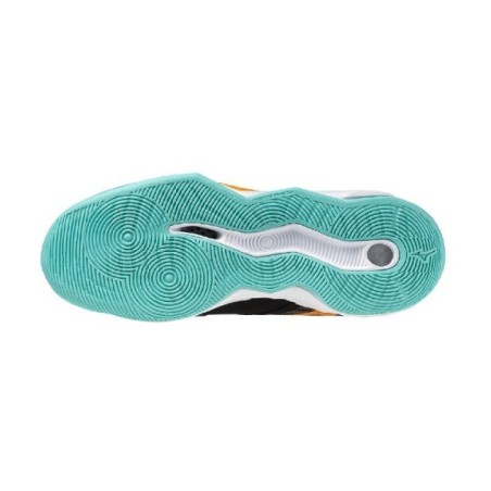 MIZUNO WAVE MOMENTUM PRO Black and Orange shoes | Handbolaunpas