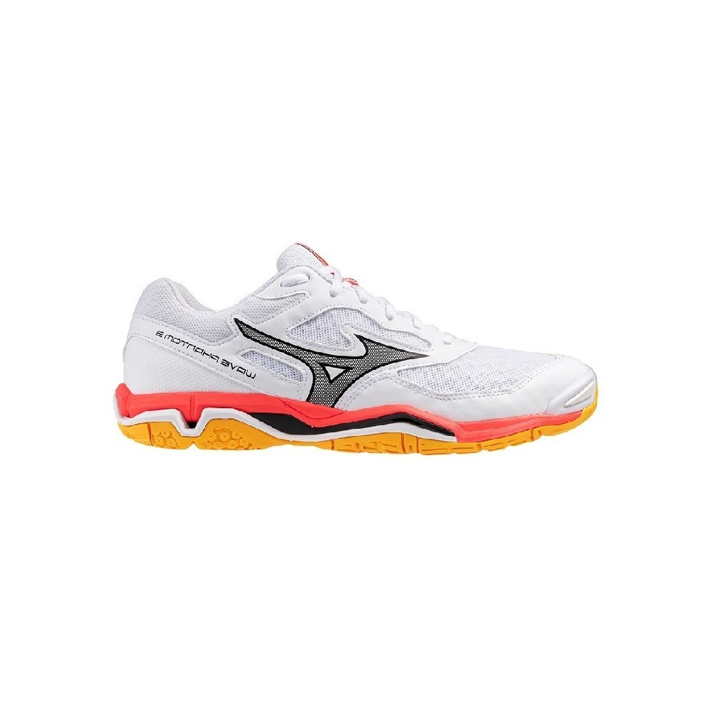 Sapatilhas Mizuno Wave Phantom 3 Branco Laranja | Handbolaunpas