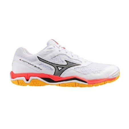 Sabatilles Mizuno Wave Phantom 3 Blanca Taronja | Handbolaunpas
