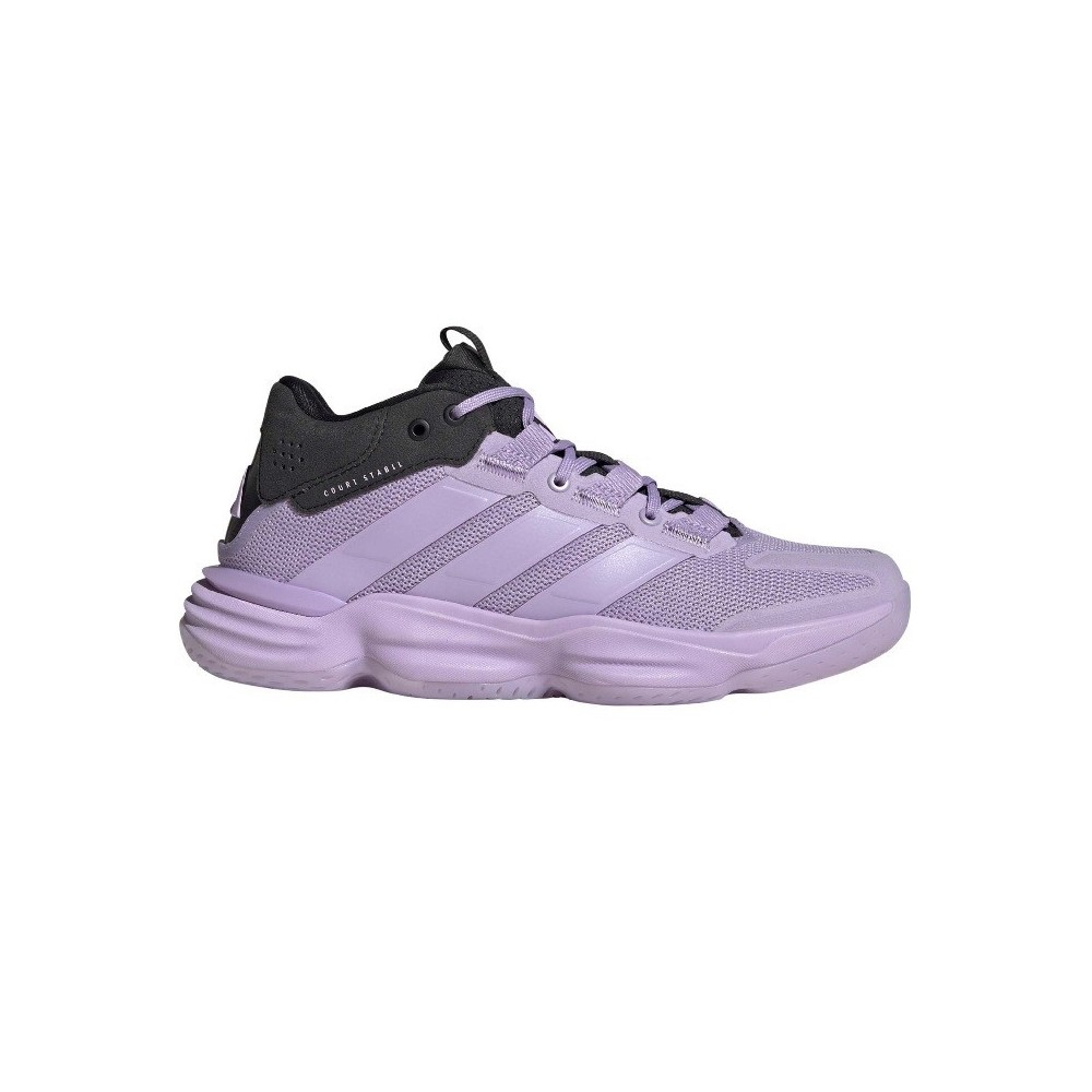 Adidas Courtstabil Lilac Black Shoes | Handbolaunpas