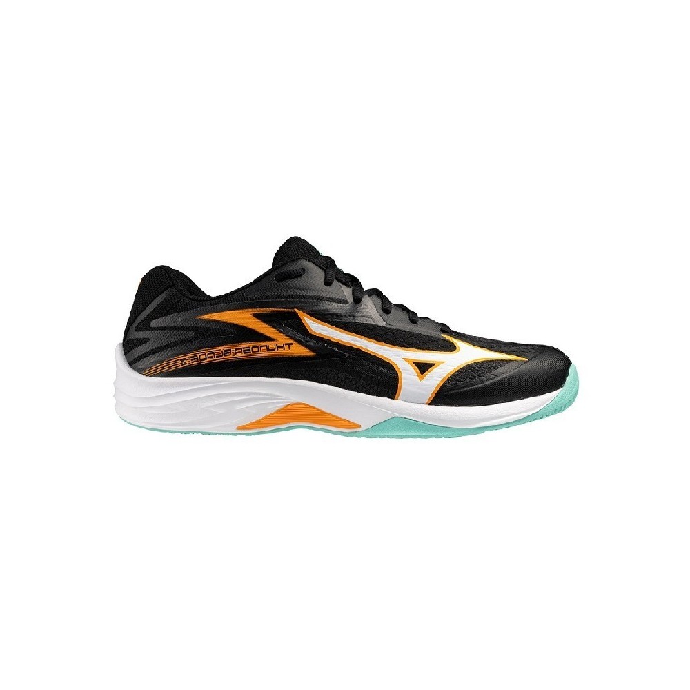 Zapatillas MIZUNO WAVE THUNDER BLADE Z Negro y Naranja | Handbolaunpas