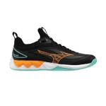 Zapatillas MIZUNO WAVE LUMINOUS 03 Negro y Naranja | Handbolaunpas