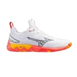 Zapatillas MIZUNO WAVE LUMINOUS 03 Blanco y Naranja | Handbolaunpas