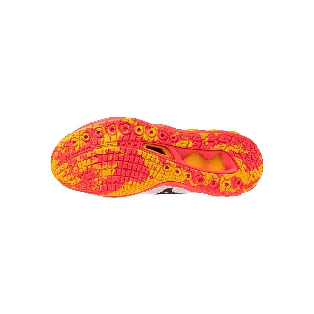 Zapatillas MIZUNO WAVE LUMINOUS 03 Blanco y Naranja | Handbolaunpas