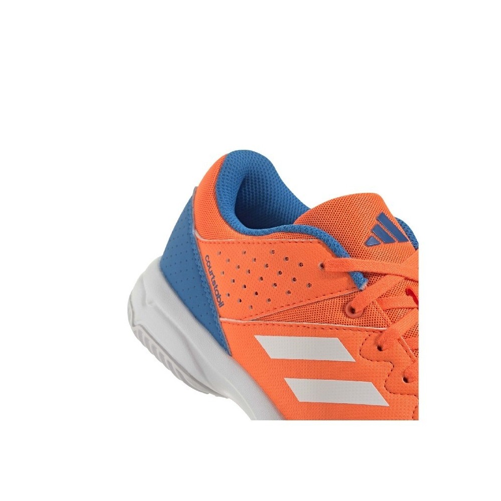 Zapatillas Adidas Court Stabil Jr Naranja Blanco | Handbolaunpas