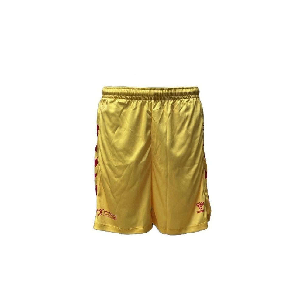 Hummel FED CATALANA Short Local Jr 25/26 Amarelo | Handbolaunpas