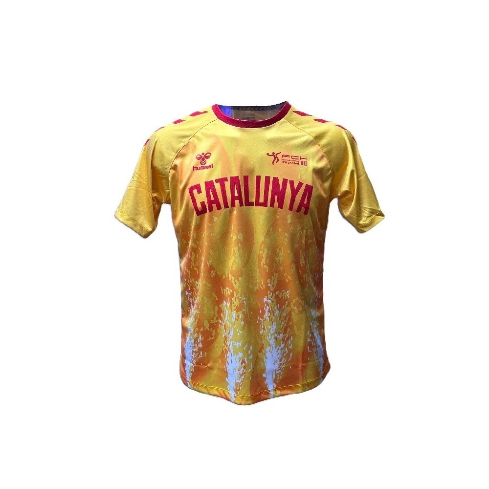 Hummel FED CATALANA Local Jr 25/26 Amarillo | Handbolaunpas
