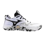 MIZUNO WAVE MOMENTUM ELITE Branco com preto e dourado | Handbolaunpas