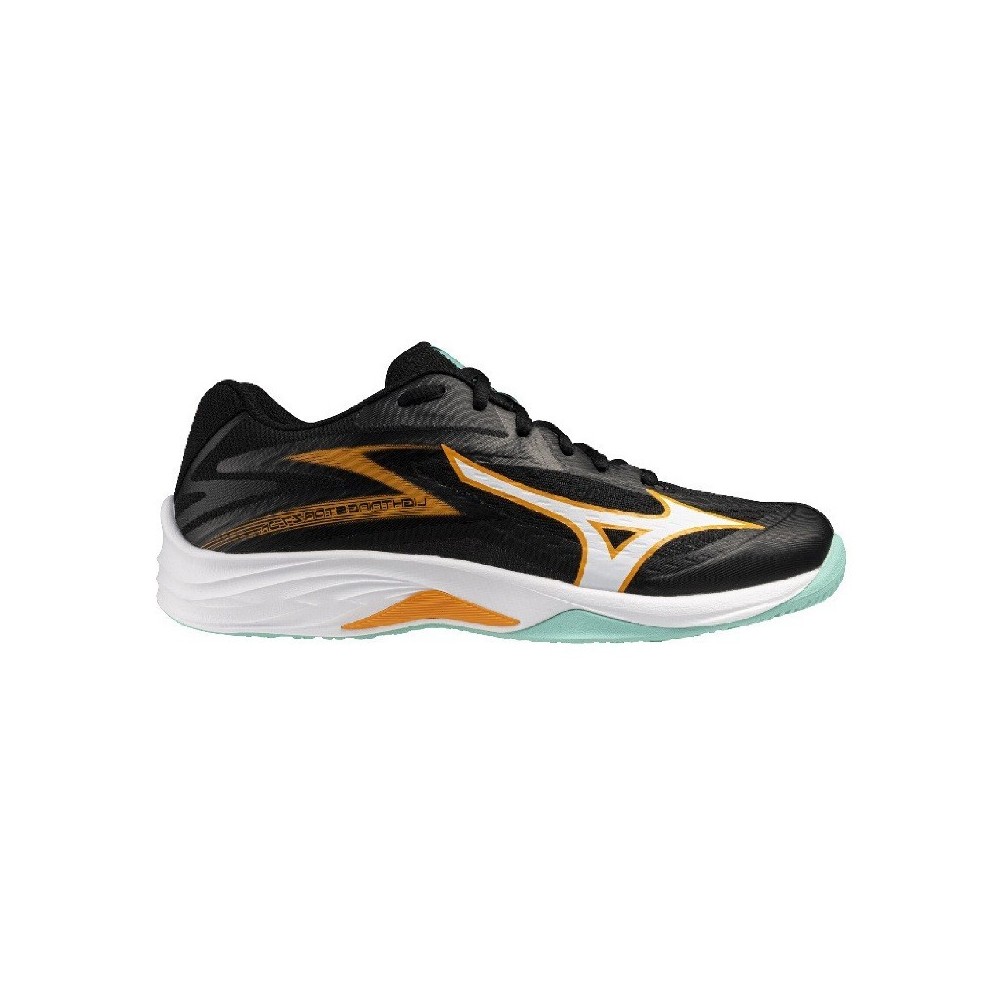 Sabatilles MIZUNO LIGHTNING STAR JR Negre i Toronja | Handbolaunpas