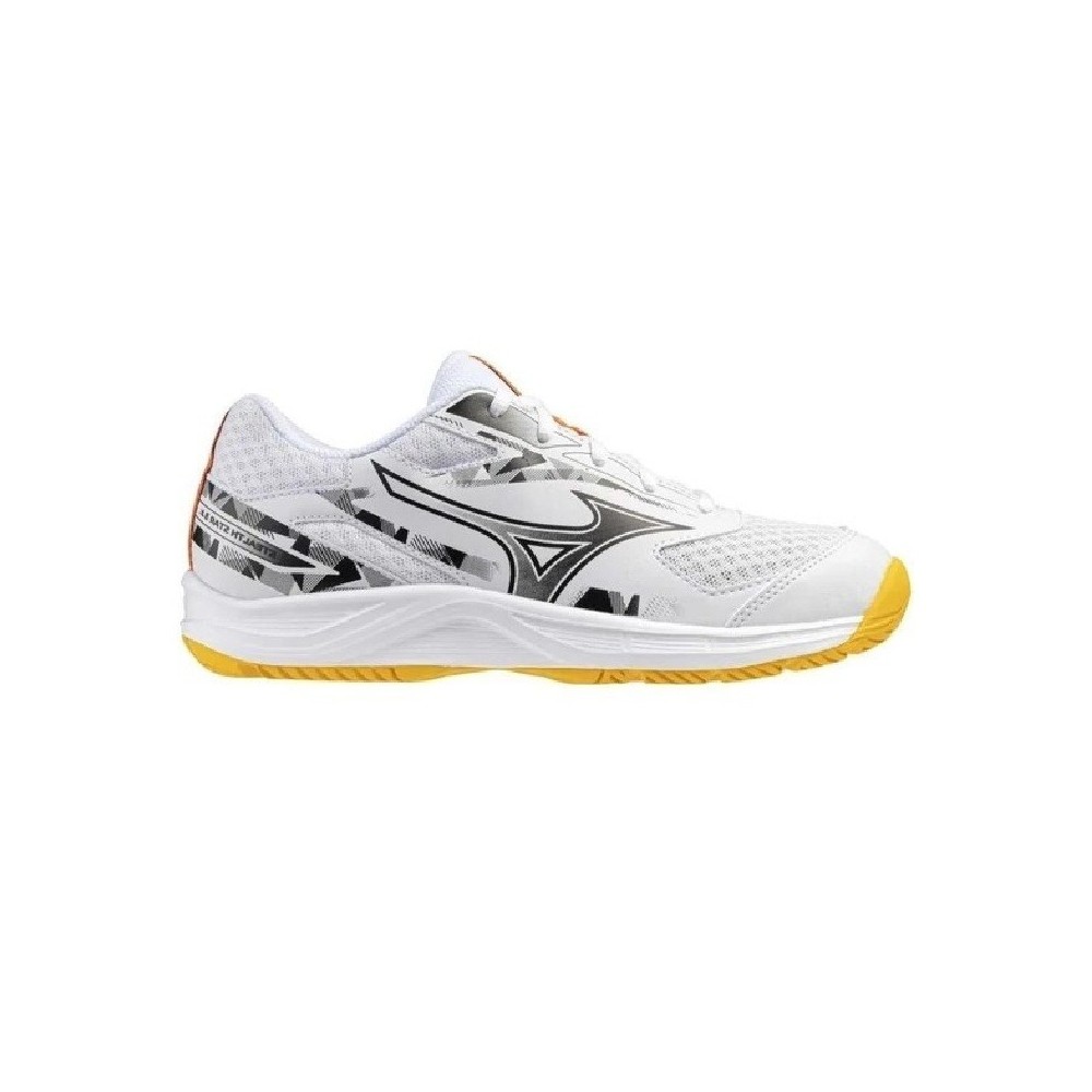 Sapatilhas Mizuno Stealth Star 3 JR Branco Amarelo | Handbolaunpas