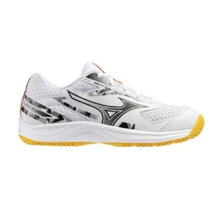 Zapatillas Mizuno Stealth Star 3 JR Blanco Amarillo | Handbolaunpas