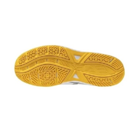 Zapatillas Mizuno Stealth Star 3 JR Blanco Amarillo | Handbolaunpas