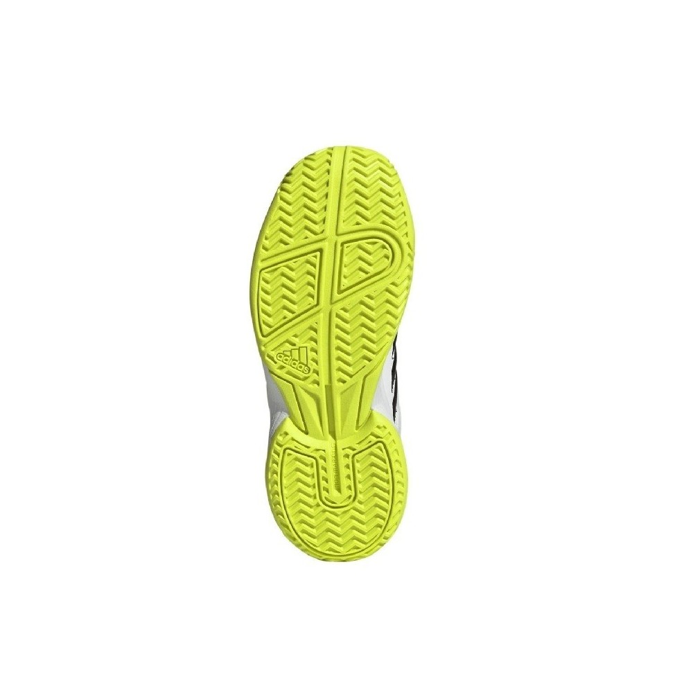 Adidas SpeedCourt Kid White Black Green Shoes | Handbolaunpas