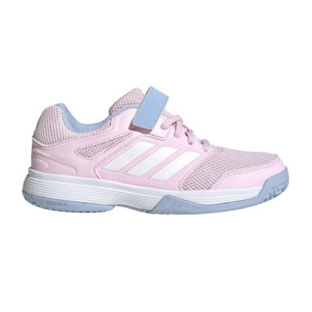 Sapatilhas Adidas SpeedCourt Kid Rosa Branco | Handbolaunpas