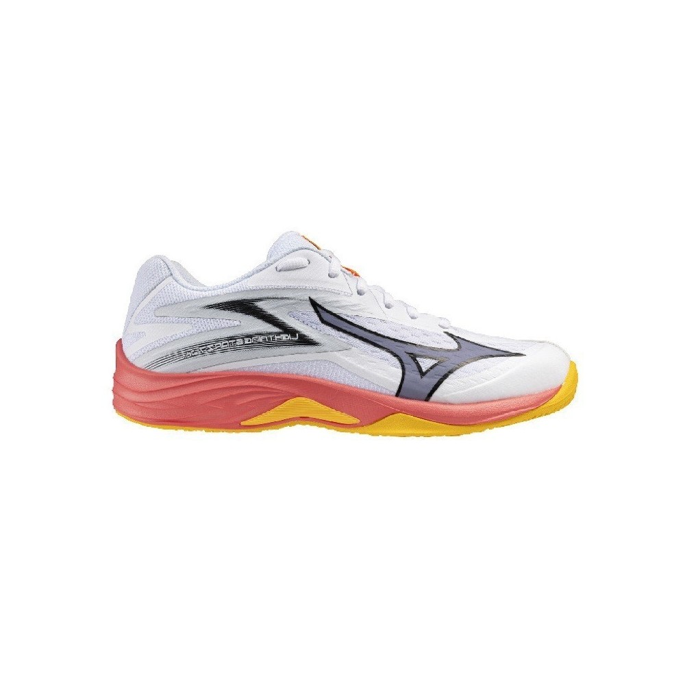 Sapatilhas MIZUNO LIGHTNING STAR JR Branco e Laranja | Handbolaunpas