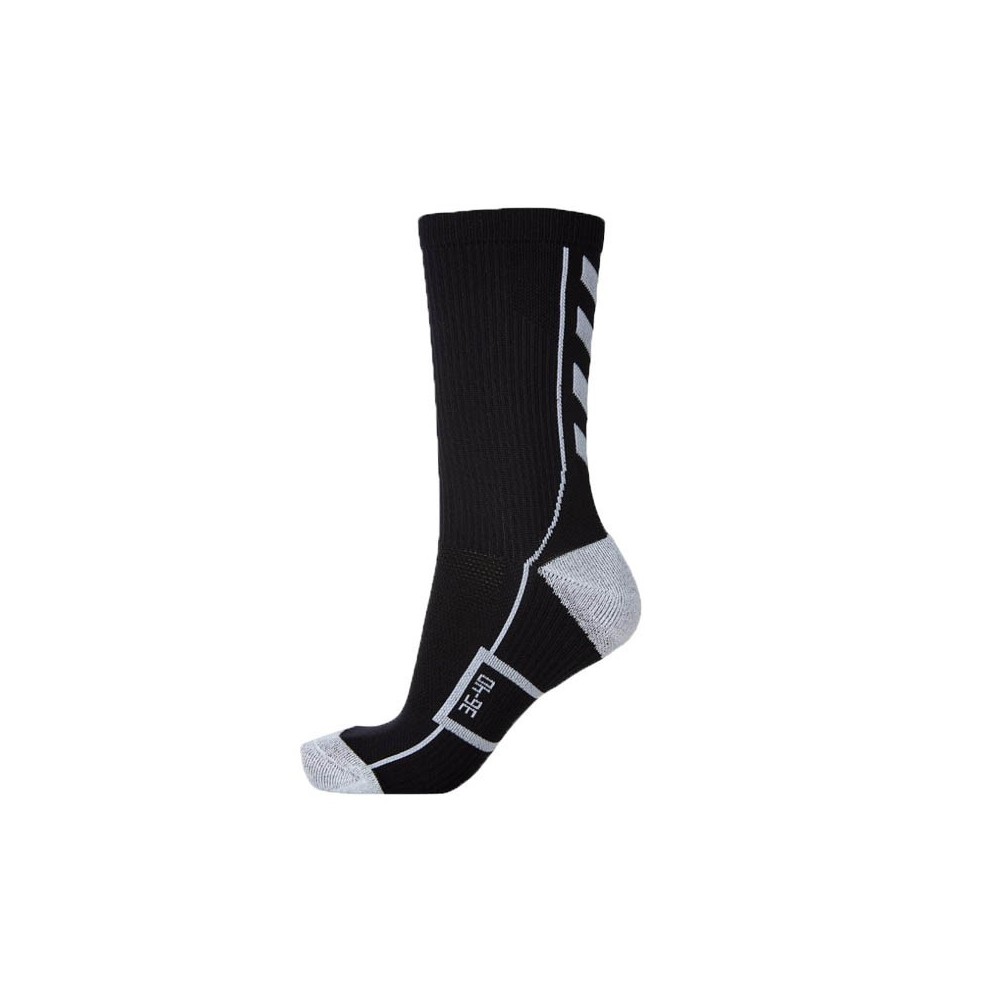 Calcetines Low HUMMEL TECH INDOOR negro y blanco | Handbolaunpas