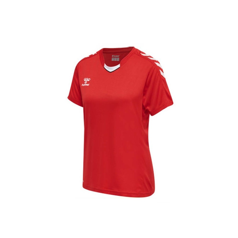 HUMMEL HMLCORE XK POLY JERSEY S/S WOMAN Red | Handbolaunpas