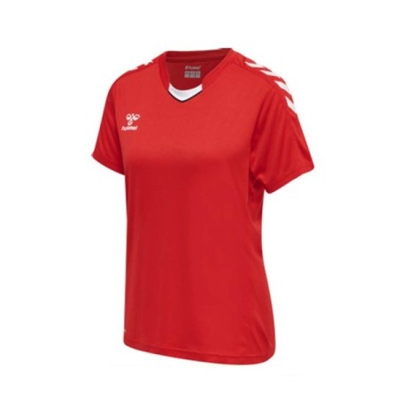 HUMMEL HMLCORE XK POLY JERSEY S/S WOMAN Red | Handbolaunpas