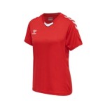 Camiseta mujer manga corta HUMMEL HMLCORE XK rojo | Handbolaunpas