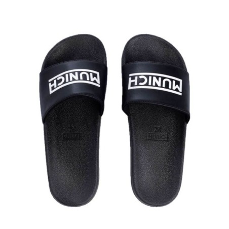 Chanclas ducha MUNICH FLAT SLIDER 3D negro | Handbolaunpas